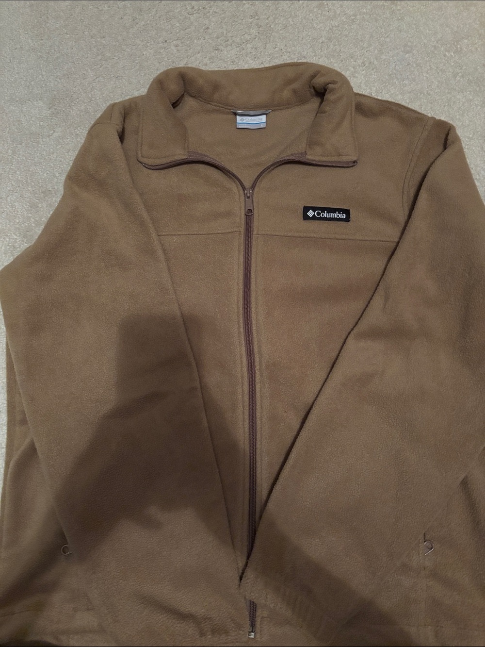 Columbia Brown Full-Zip Fleece Jacket
